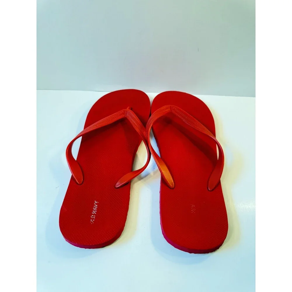 Old Navy Sandals Mens Red Flip Flops US 12-13